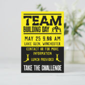 Tag des Gebäude der Unternehmensteams Begleitkarte (Stehend Vorderseite)