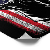 Tag des Gedenkens an die US-Flagge Poster (Ecke)