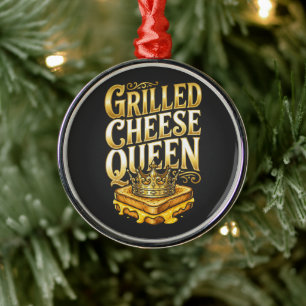 Tag des gegrillten Käses Ornament Aus Metall