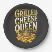Tag des gegrillten Käses Pappteller (Vorderseite)