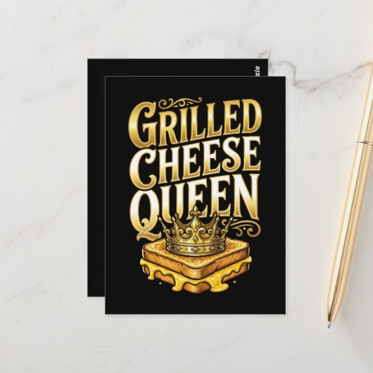 Tag des gegrillten Käses Postkarte (Vorderseite/Rückseite Beispiel)