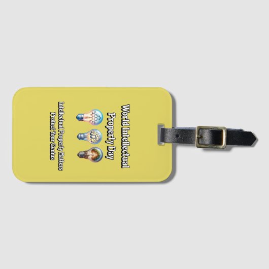 Tag des geistigen Eigentums: Schutz des Genius Gepäckanhänger (Vorderseite (Horizontal))