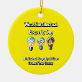 Tag des geistigen Eigentums: Schutz des Genius Keramik Ornament