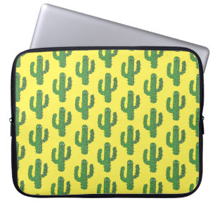 Tag des Gemusterten glücklichen Kakteen Laptopschutzhülle
