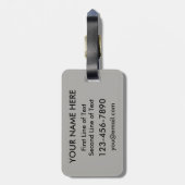 Tag des Gepäcks "Austrian American Entwine Herz" Gepäckanhänger (Rückseite vertikal)