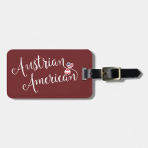 Tag des Gepäcks "Austrian American Entwine Herz"