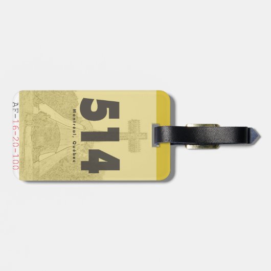 Tag des Gepäcks Pointe-Claire Gepäckanhänger (Rückseite horizontal)