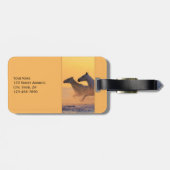 Tag des Gepäcks "Wilde Pferde" Gepäckanhänger (Rückseite horizontal)