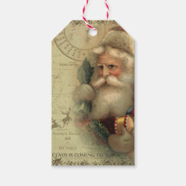 Tag des Geschenkes auf der Weltkarte des Weihnacht Geschenkanhänger