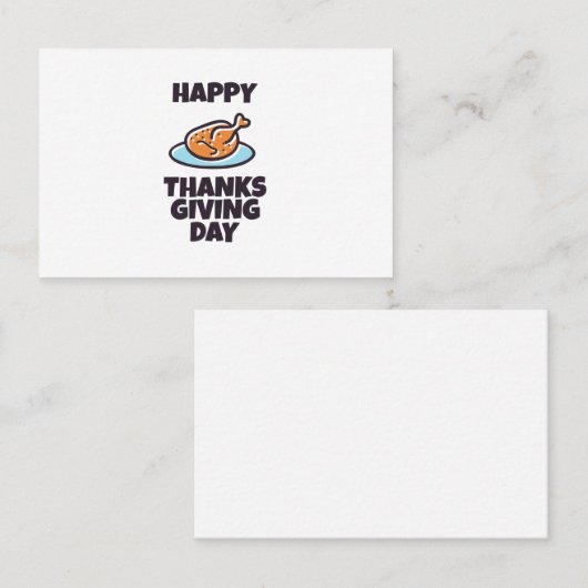 Tag des glücklichen Dankes (Vorne/Hinten)
