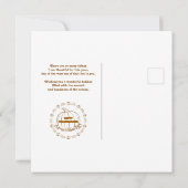 Tag des glücklichen Dankes Karte (Rückseite)