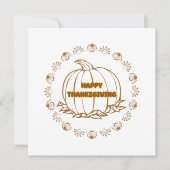 Tag des glücklichen Dankes Karte (Vorderseite)