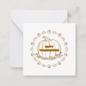 Tag des glücklichen Dankes Mitteilungskarte (Vorderseite)