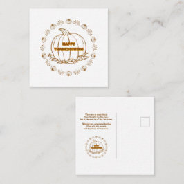 Tag des glücklichen Dankes Mitteilungskarte