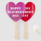 Tag des glücklichen Lehrers Fächer (Vorne und Hinten)