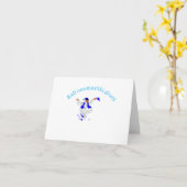 Tag des glücklichen Namens: Griechisches Evzone Karte (Gelbe Blume)