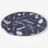 Tag des glücklichen Vaters der Marine Pappteller (Schrägansicht)