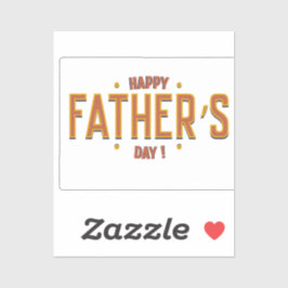 Tag des glücklichen Vaters - herzliches Geschenk f Aufkleber