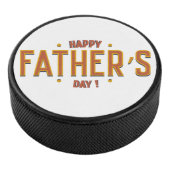 Tag des glücklichen Vaters - herzliches Geschenk f Eishockey Puck (3/4)