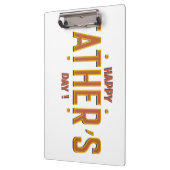 Tag des glücklichen Vaters - herzliches Geschenk f Klemmbrett (Links)