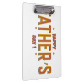 Tag des glücklichen Vaters - herzliches Geschenk f Klemmbrett (Rechts)