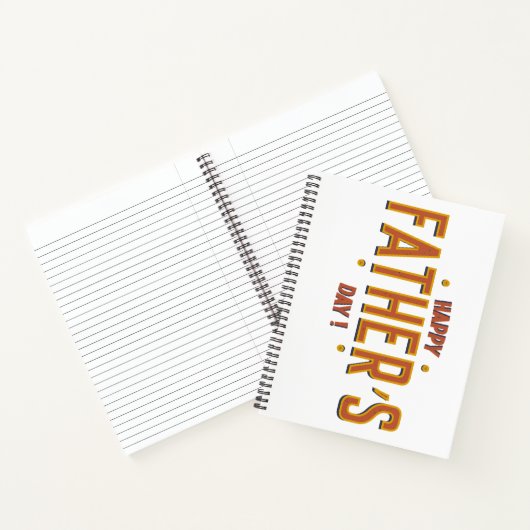 Tag des glücklichen Vaters - herzliches Geschenk f Notizblock (Innenseite)