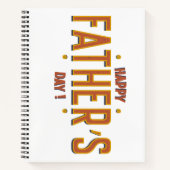 Tag des glücklichen Vaters - herzliches Geschenk f Notizblock (Vorderseite)