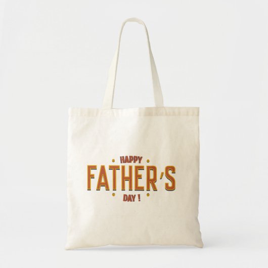 Tag des glücklichen Vaters - herzliches Geschenk f Tragetasche (Vorne)