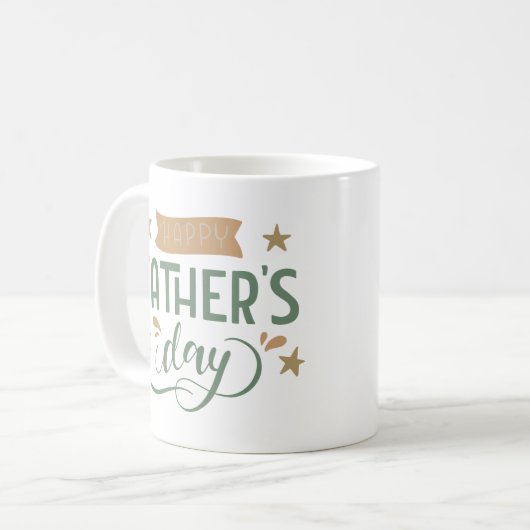 Tag des glücklichen Vaters Kaffeetasse (Vorderseite Links)