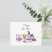 Tag des glücklichen Wellness-Centers - Sammlung vo Postkarte (Stehend Vorderseite)