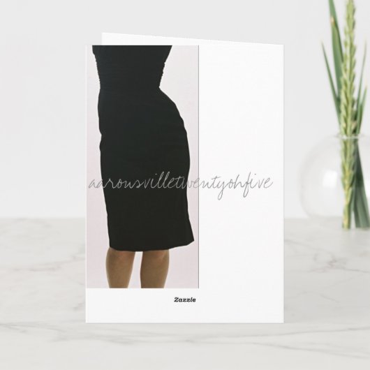 Tag des Glücks Feiertagskarte (Rückseite)