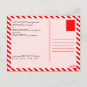 Tag des Glücks Feiertagspostkarte (Rückseite)