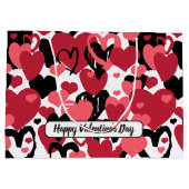 Tag des Glücks Große Geschenktüte (Rückseite)