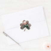 Tag des Glücks Runder Aufkleber (Umschlag)