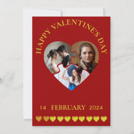 Tag des Glücks zum dritten Foto mit der eigenen Ma Feiertagskarte