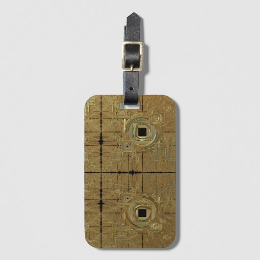 Tag des Goldrausch Gepäckanhänger (Vorderseite Vertikal)