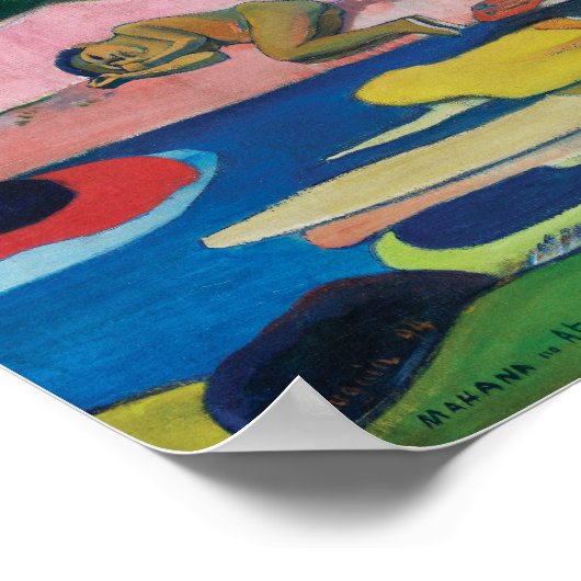 Tag des Gottes | Paul Gauguin | Poster (Ecke)