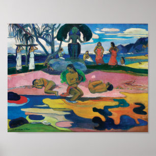 Tag des Gottes Paul Gauguin Poster