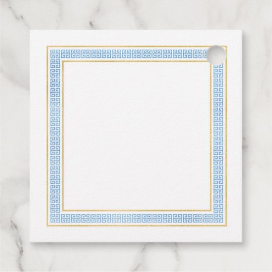 Tag des griechischen Toga-Gastgeschenks Geschenkanhänger (Rückseite)