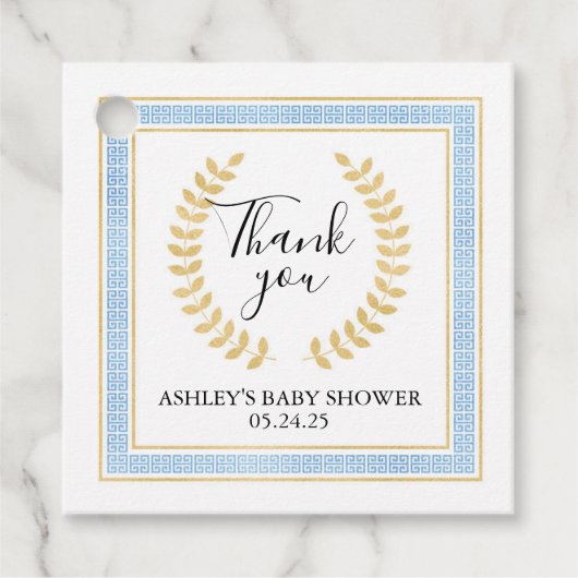 Tag des griechischen Toga-Gastgeschenks Geschenkanhänger (Vorderseite)