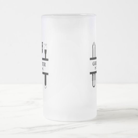 Tag des Grillmeisters Mattglas Bierglas (Mittel)