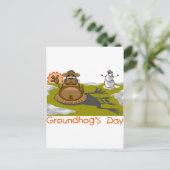 Tag des Groundhogs Postkarte (Stehend Vorderseite)