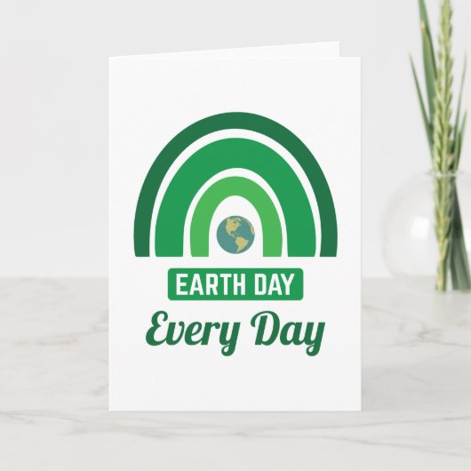 Tag des grünen Regenbogens Karte (Vorderseite)
