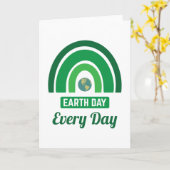 Tag des grünen Regenbogens Karte (Gelbe Blume)