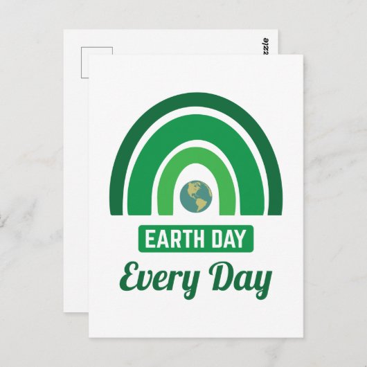 Tag des grünen Regenbogens Postkarte (Vorne/Hinten)