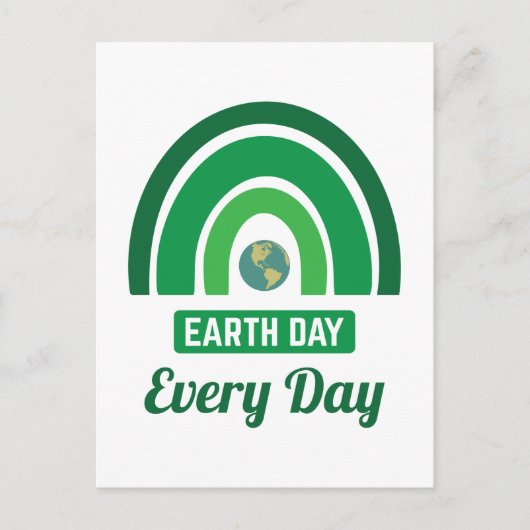 Tag des grünen Regenbogens Postkarte (Vorderseite)