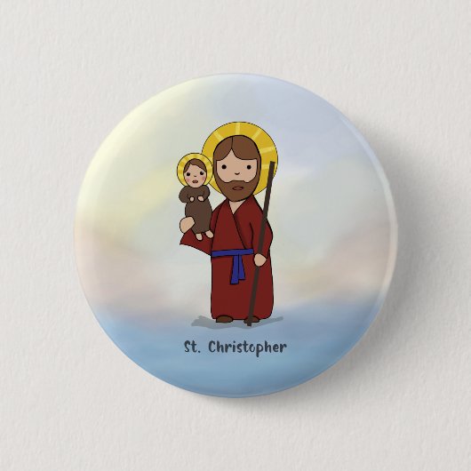Tag des Heiligen Christophorus Button (Vorderseite)