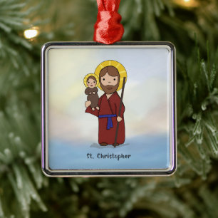 Tag des heiligen Christophorus Ornament Aus Metall