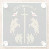 Tag des Heiligen Georgs Glasuntersetzer (Rückseite)