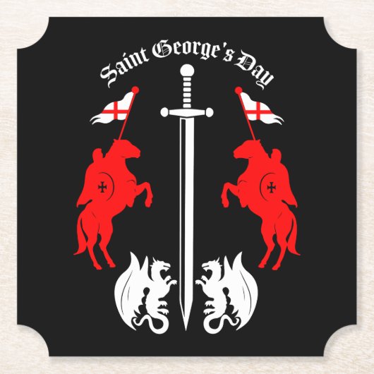 Tag des Heiligen Georgs Untersetzer (Vorderseite)